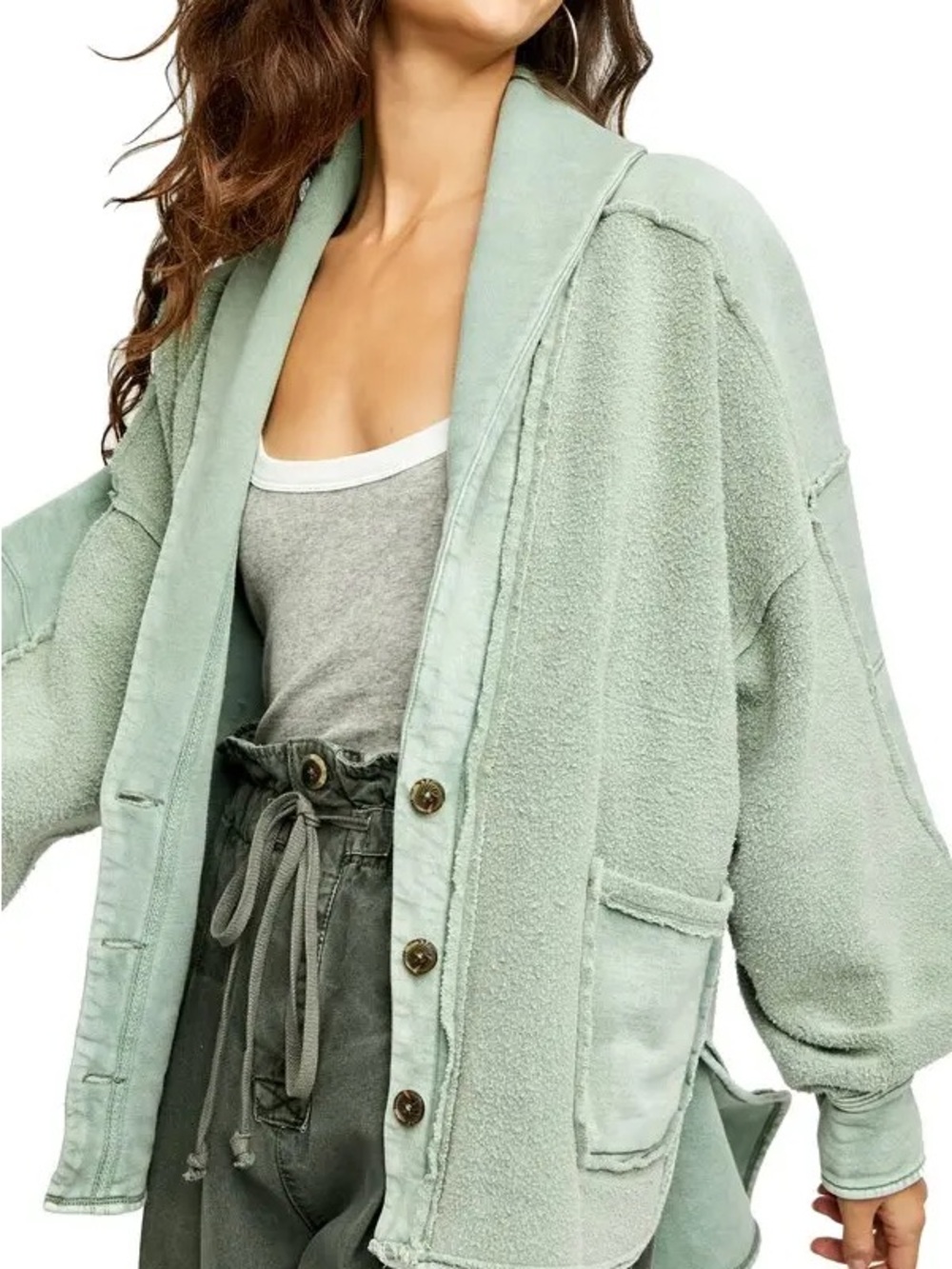 Free People oversized Jordan Jacket